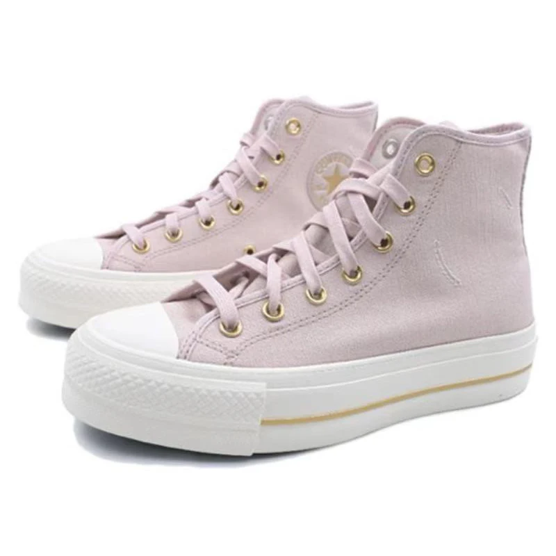 Converse A11 star LiF comfortable versatile anti slip wear-resistant high top canvas shoes for women, pink