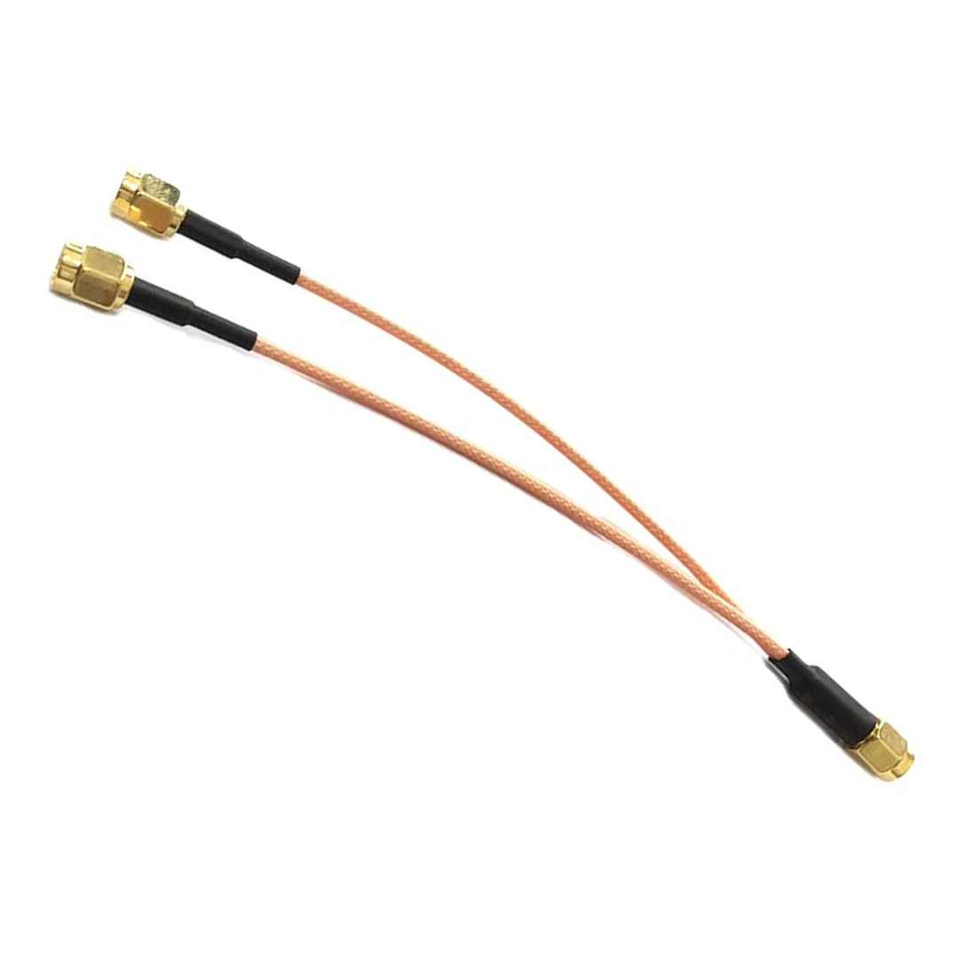 Wifi Router SMA Male to SMA Male Double Plug 3 Way Y Type Splitter Combiner RG316 Pigtail Cable 15cm 6