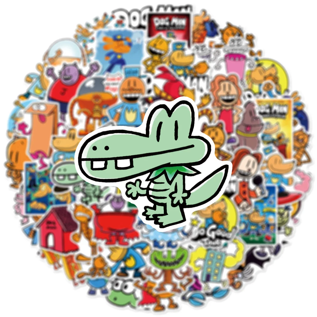 50 pezzi nuovo cane uomo adesivi cartoni animati animazione divertente graffiti giocattoli per bambini film decorazione fai da te frigorifero laptop chitarra auto bici decalcomanie