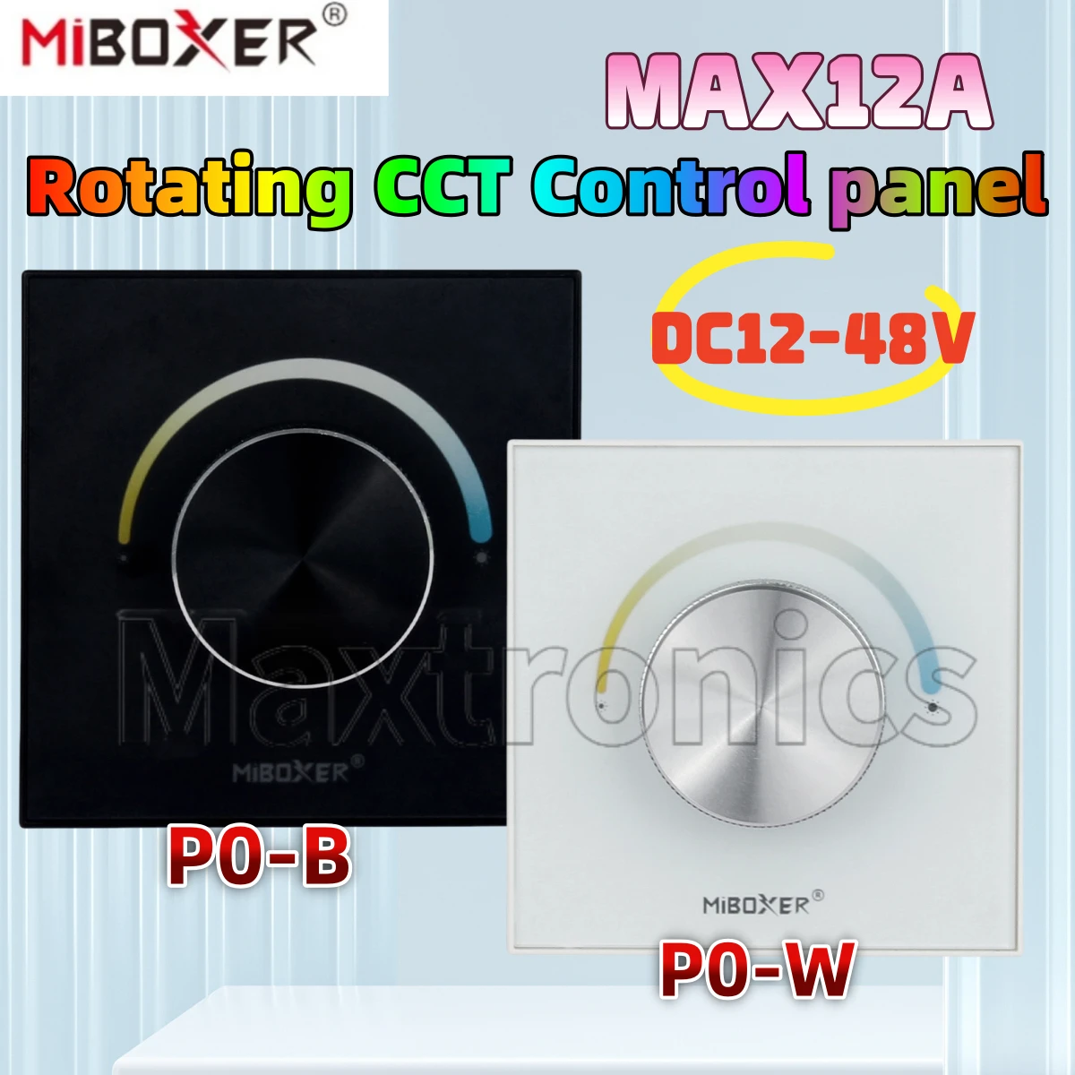 Miboxer P0 Knob Smart Tuya 86 Panel Remote DC12-48V For LED Lamp/Strip Color Temperature Brightness Dimming Switch Controller