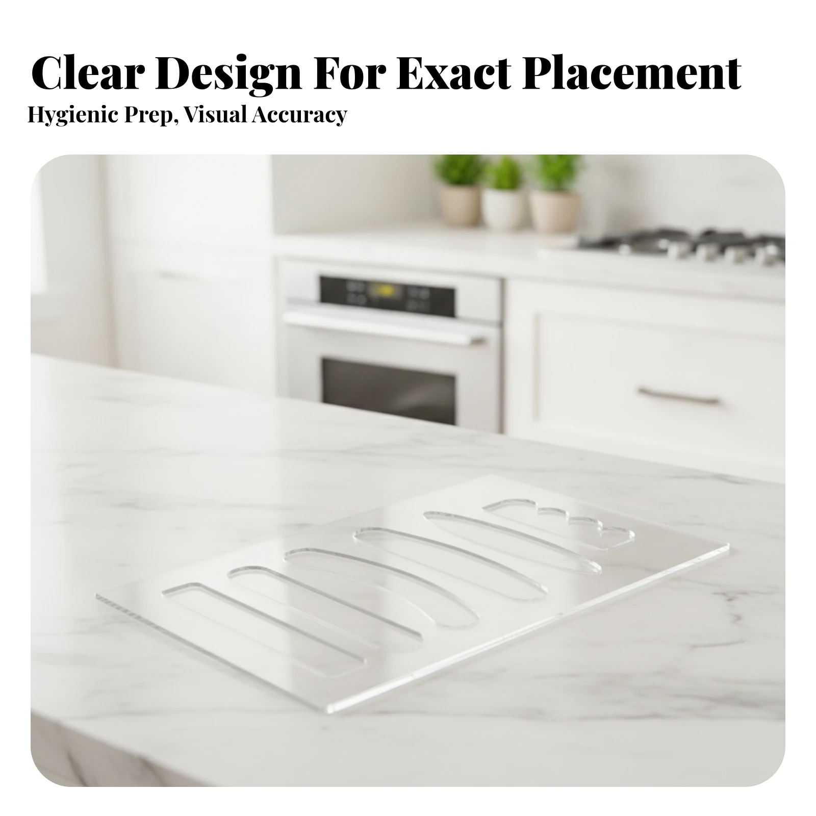 Cutting Board Handle Template Clear Cutting Board Template with Handle Cutouts Tracing Stencil Rigid Cut Guide Accurate