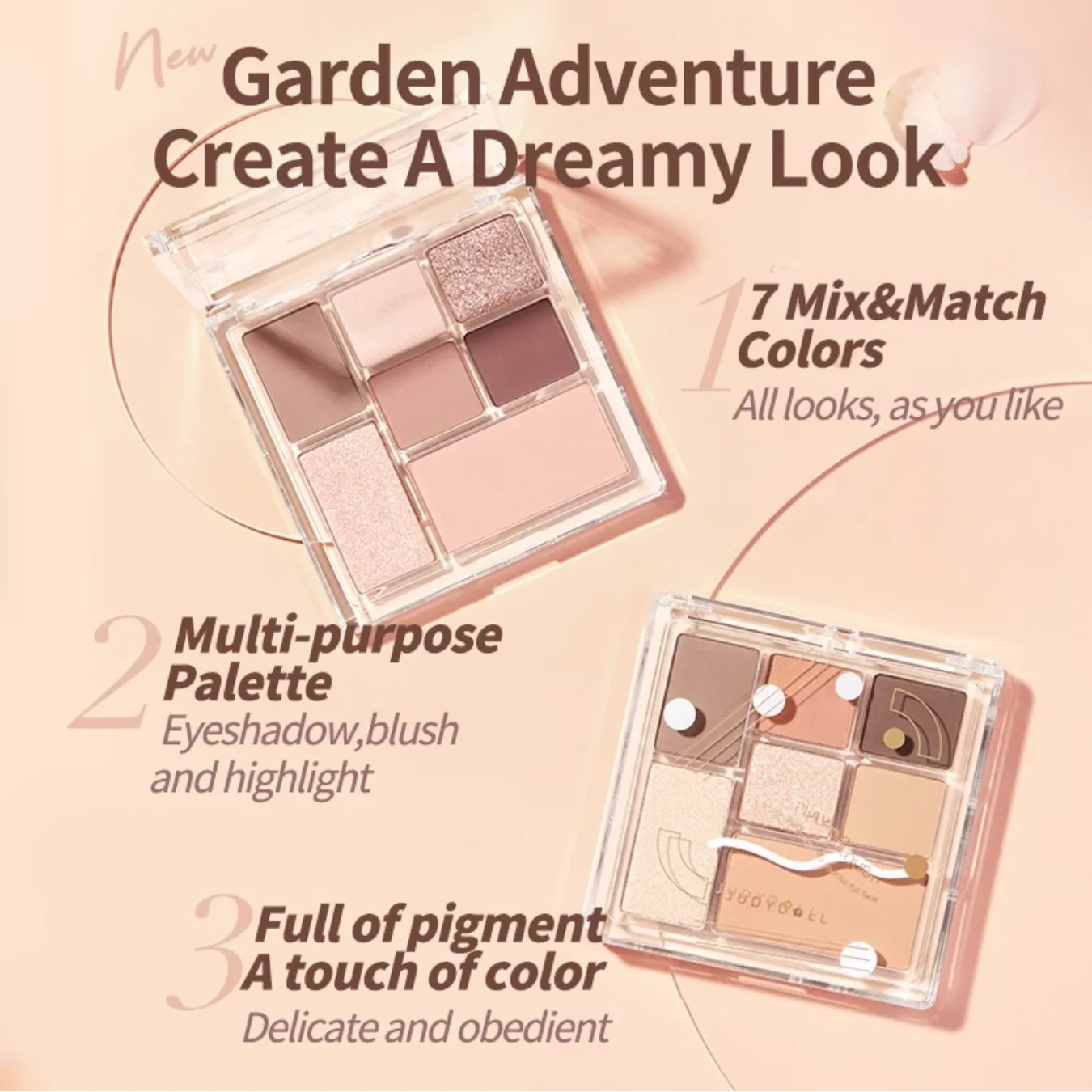 Judydoll-Palette de fards à barrage tout-en-un, fard à joues, contour en surbrillance, maquillage, document de jeu, cosmétiques, 8.5g