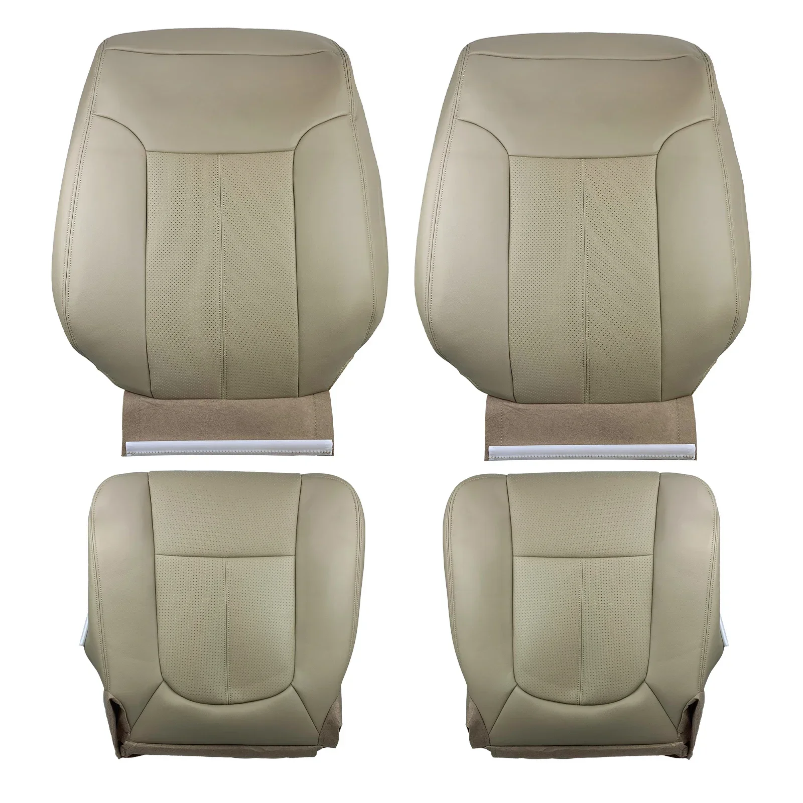 

Compatible For F250 F350 Lariat 2011-2016 Leather Bottom Back Seat Covers Driver/Passenger Side