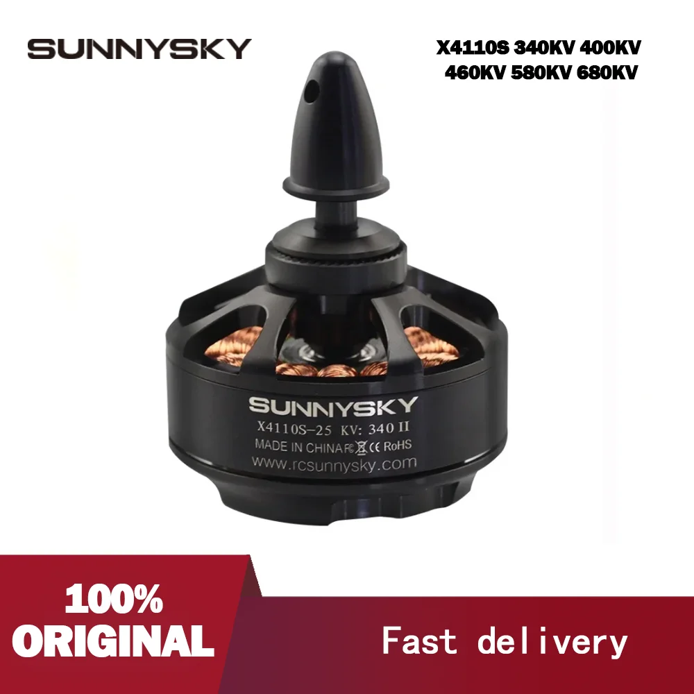 

Sunnysky X4110S 340KV 400KV 460KV 580KV 680KV 4S-6S Brushless Motor For RC Multicopter Quadcopter Aerobatic 3D Airplane Toy