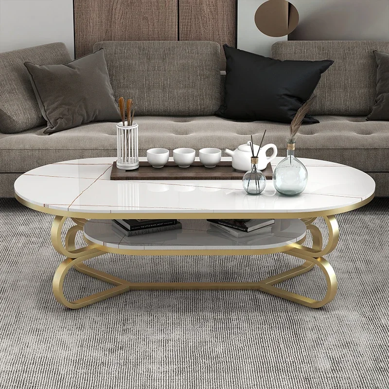 White Living Room Coffee Tables Oval  Tea Hall Coffee Table Console Dressing Desk Mesitas De Noche Dining Tables