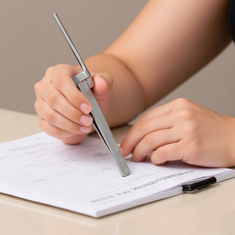 1 pz In Acciaio Inox Dentale Pinzette di Carta Occlusale Dritto Curvo Morso Articolazione Supporto di Carta Pinza Seghettata Pinza Strumento