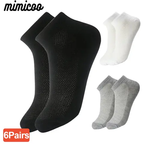 Breathable Men's Ankle Socks 8 Pairs MIMICOO