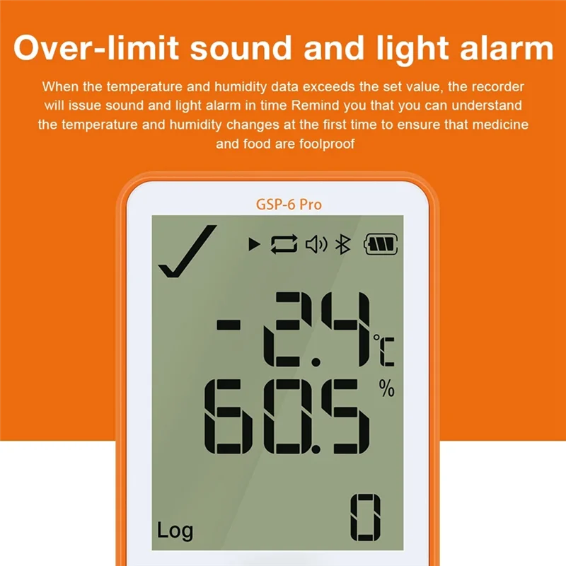【b6r-sale】gsp-6-pro-real-time-temperature-and-humidity-recording-bluetooth-data-logger-designed-for-cold-storage-transport