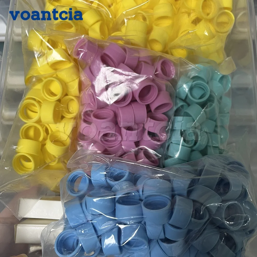 100PCS Colorful Rings Silicone Anti Slip Band Bands for DP4800 DP2400 DP2600 DP4401 DP4801 DP4400 Antenna