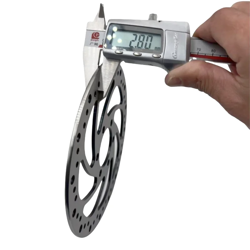 دوار فرامل الدراجة الإلكترونية، قطر تركيب راحة 48 مم، قطر 160 مم، سمك 2.8 مم، فرامل قرصية للدراجة الكهربائية #5