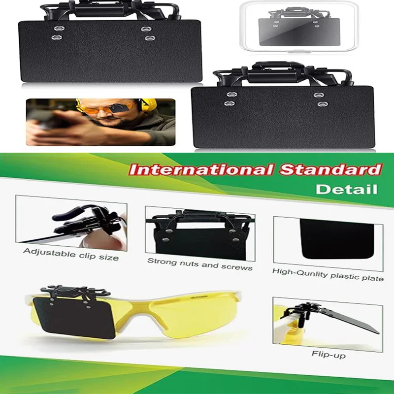

Quality International Standard Shooting Glasses Blinders Occluder Clip Patches Eye Mask Aim Assistance Glasses Patches Enduring