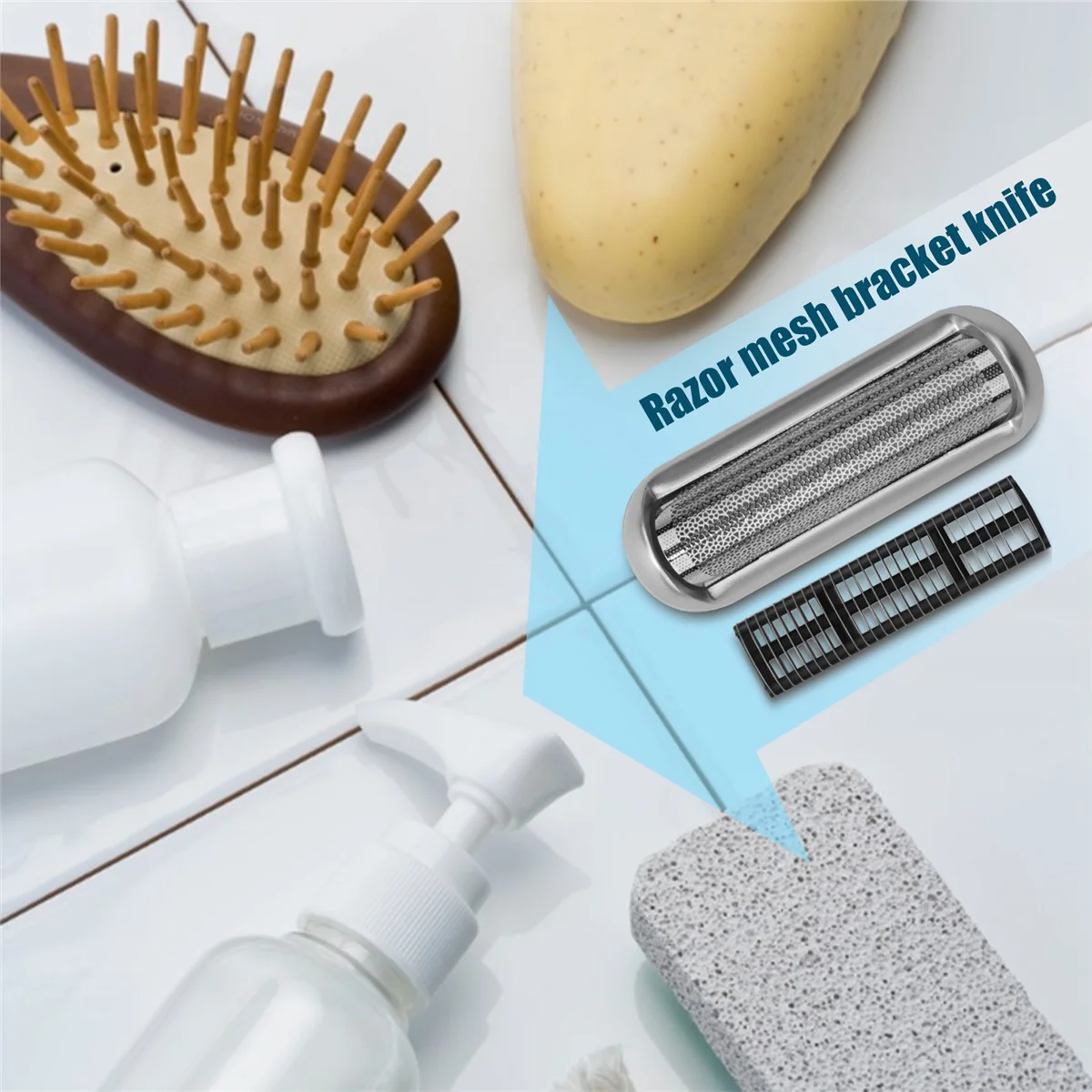 Folha e cortador de substituição do barbeador, se encadeam Braun Cruzer, 5S, P40, P50, P60, P70, P80, P90, M30, M60, M90, 550, 555, 570, 5604, 5607