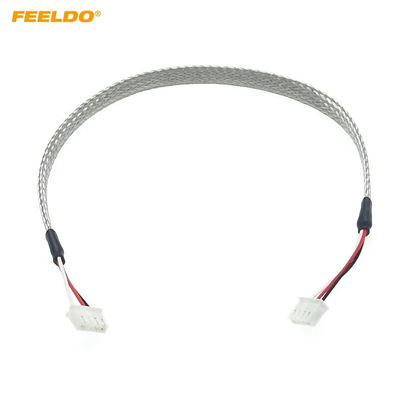 

FEELDO 1PC Car HID Xenon Bulb Connector Wire Extension Cable For D1S D3S Shielded Wire Harness Relay Socket D1 D3 Adapter