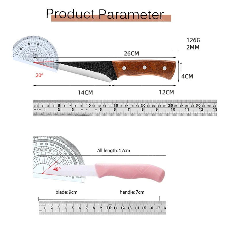 سكين نزع العظم المرن المزورة سكين تعبئة الأسماك مع غمد سكين المطبخ الاحترافي مقبض خشبي لوازم المطبخ