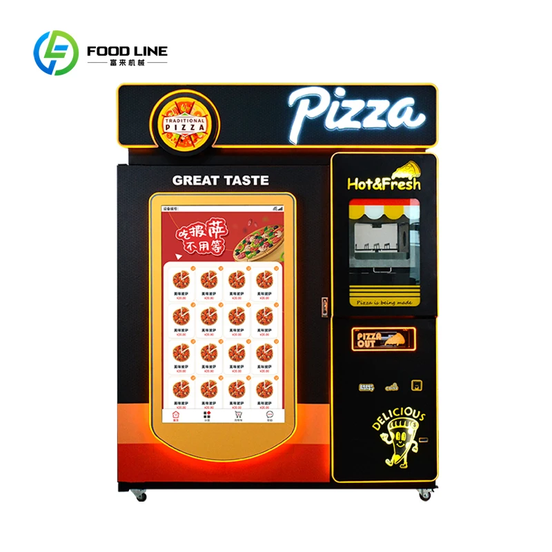 Customized Deal Pizza Vending Machine Frozen Lettuce - Premium vending machine included