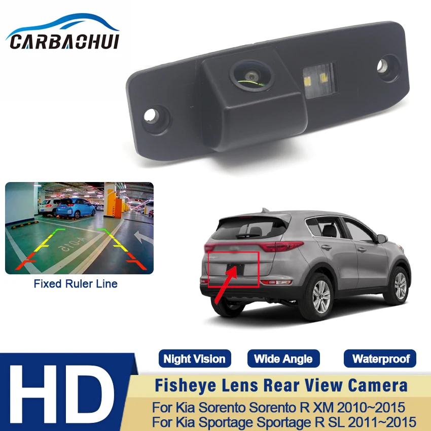 

HD CCD 1080*720 Fisheye 170° Car Rear View Camera For Kia Sorento Sorento R XM 2010~2015 Sportage Sportage R SL 2011~2015