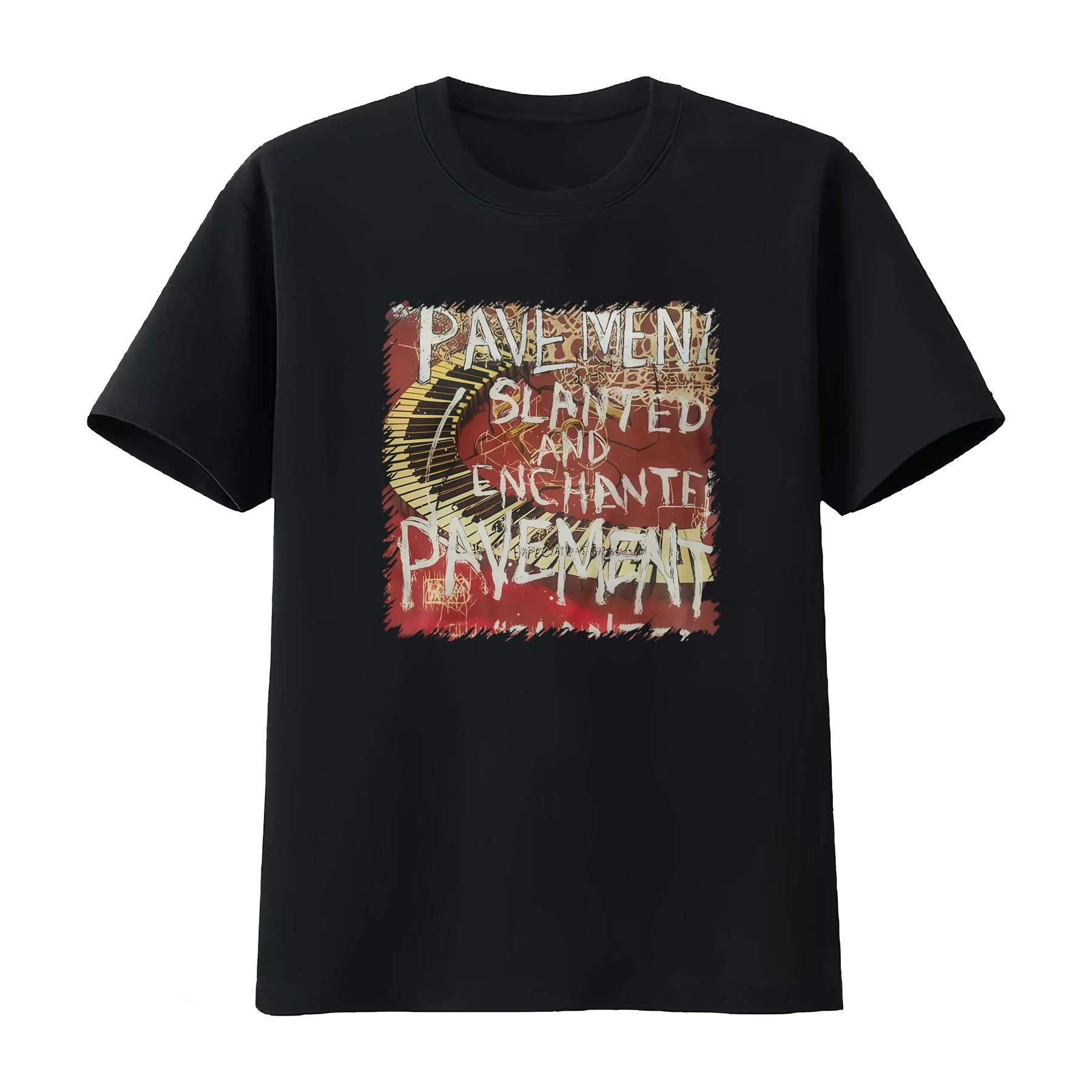 Pavement Slanted and Enchanted Album Stephen Malkmus Music Art Print Streetwear Men's Clothing Women's 2026 Summer T Shirt