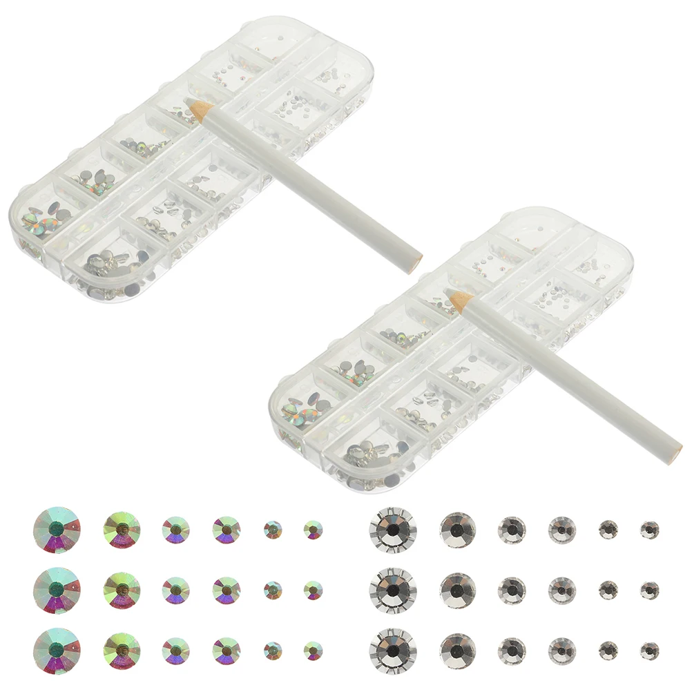 

1Set Flatback Rhinestones Nail Charms Glass Durable Lightweight Shiny Nail Art Crafts Phone Case Bags Decoration