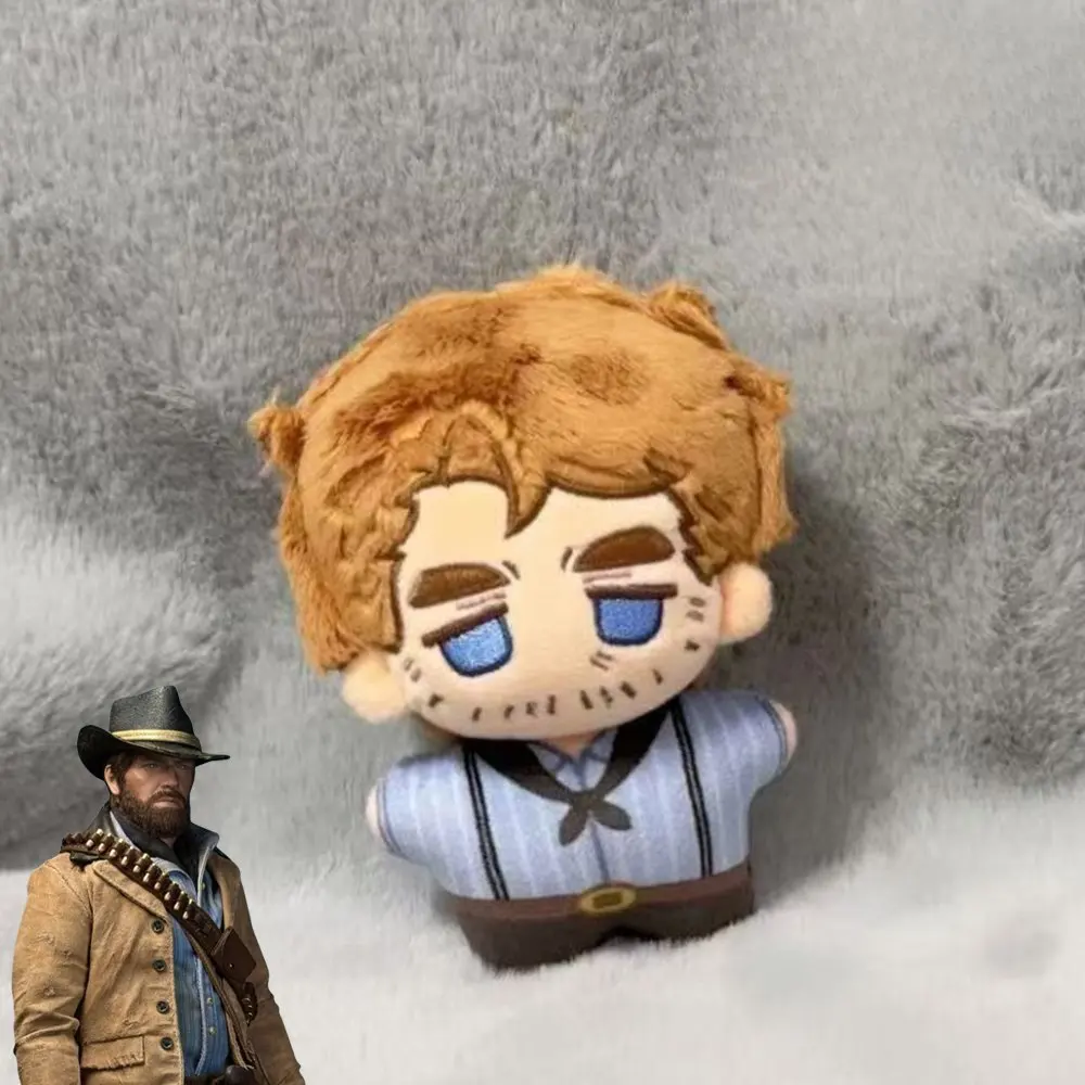 Game Red Dead Redemption 2 Arthur Morgan Cosplay Doll Cotton Doll Keychain Plush Stuffed Backpack Decoration Halloween Prop