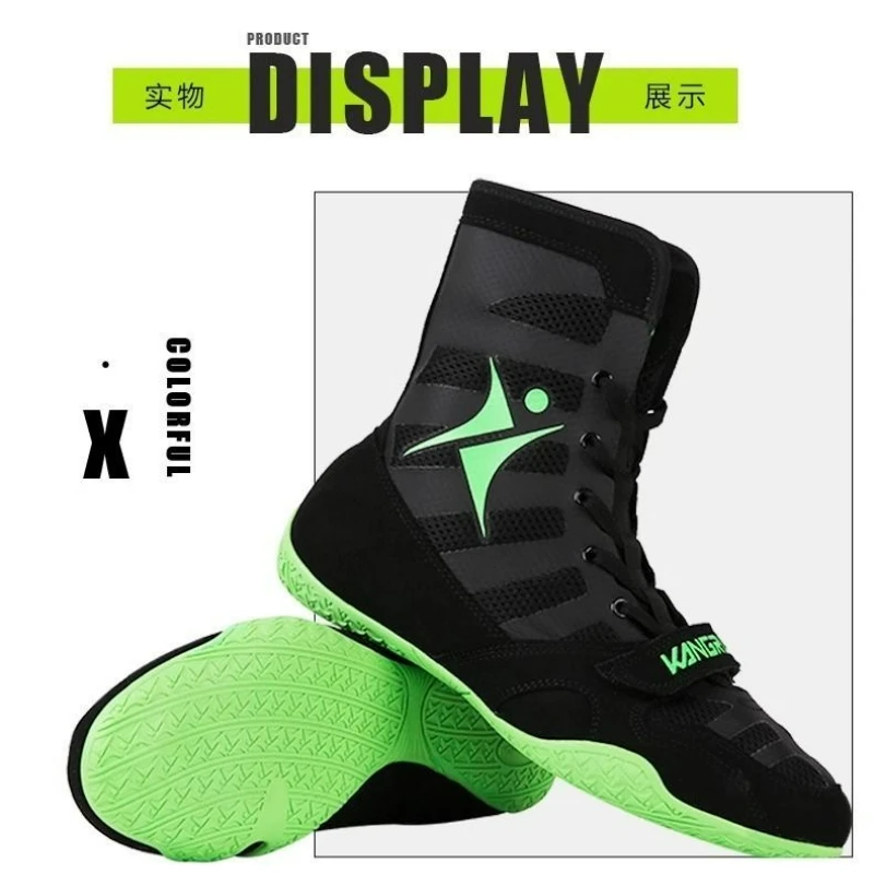 

Best Selling Wrestling Sneakers Men Women Black Fighting Shoes for Unisex Mesh Breathable Gym Training Shoe Couples