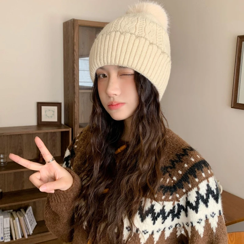 1Pc Women Warm Knit…