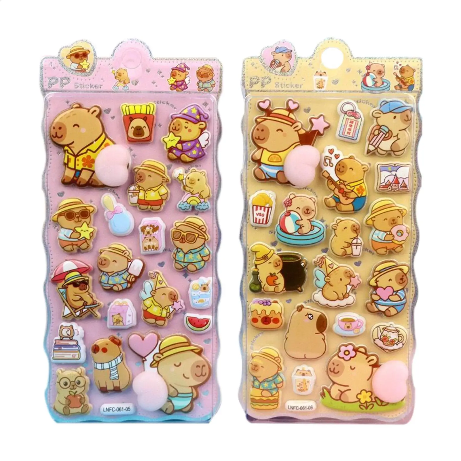 ملصقات ذاتية اللصق قابلة لإعادة الاستخدام ثلاثية الأبعاد ألعاب مضحكة قابلة للإزالة ملصقات حفلات للأطفال الصغار في الفصول الدراسية لأعياد الميلاد #1