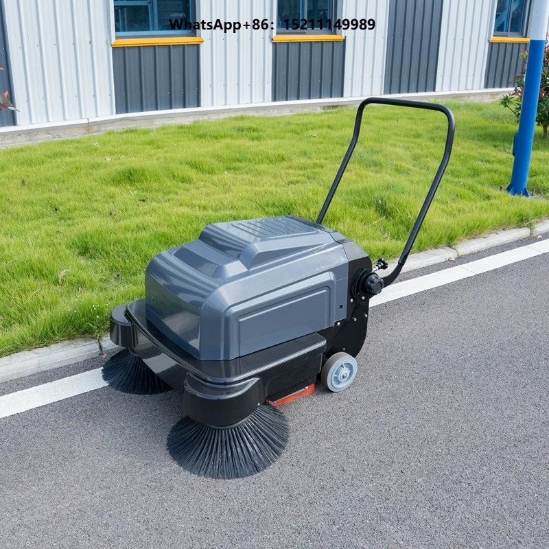 S3 Garden Road Dust Cleaning Broom Sweeper Cordless Walk Behind Hand Push Electric Floor Sweeper Machine