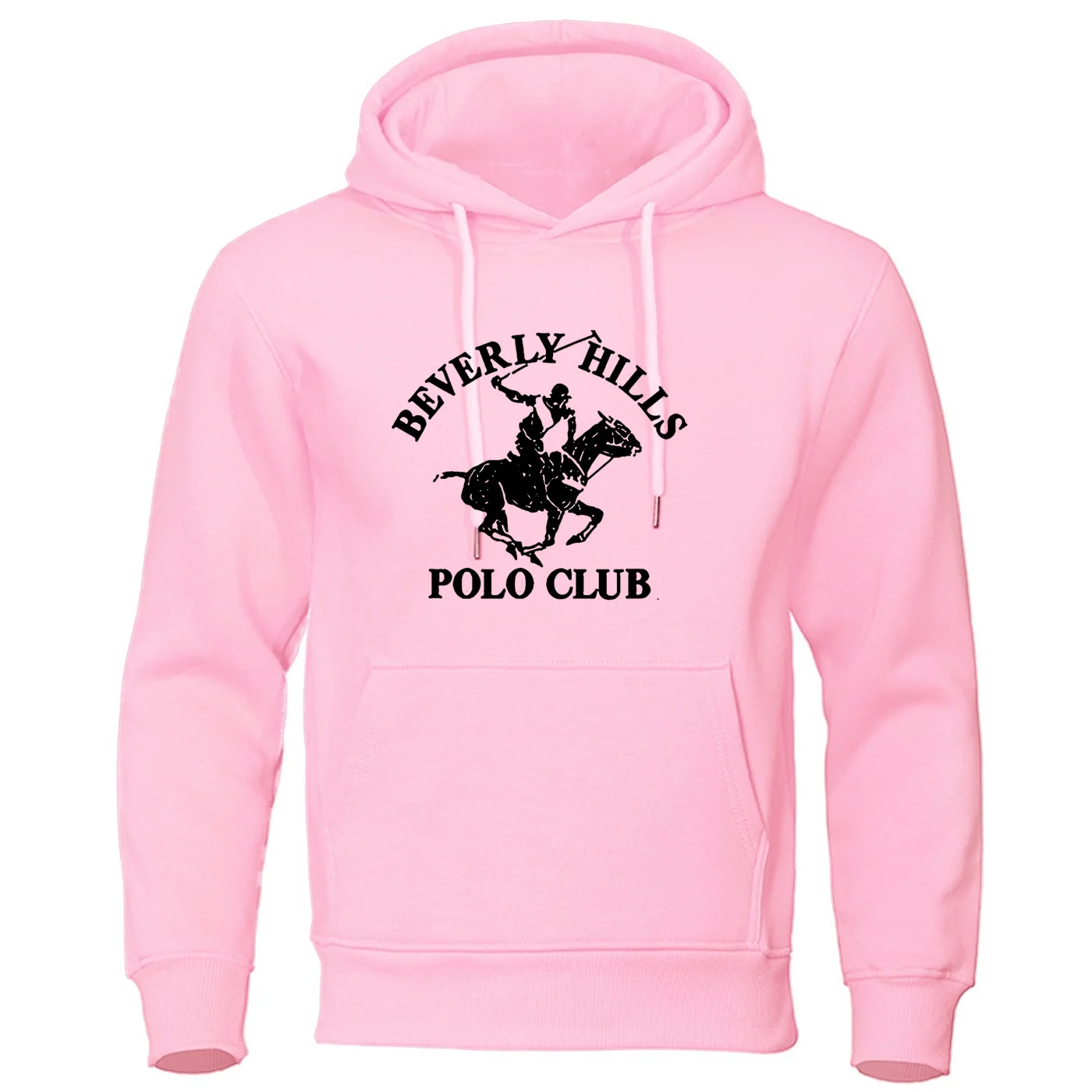 Beverly Hills Polo Club Popular Women\'s Autumn/Winter Round Neck Hoodie Printed Casual Loose Women\'s Long sleeved Sweater