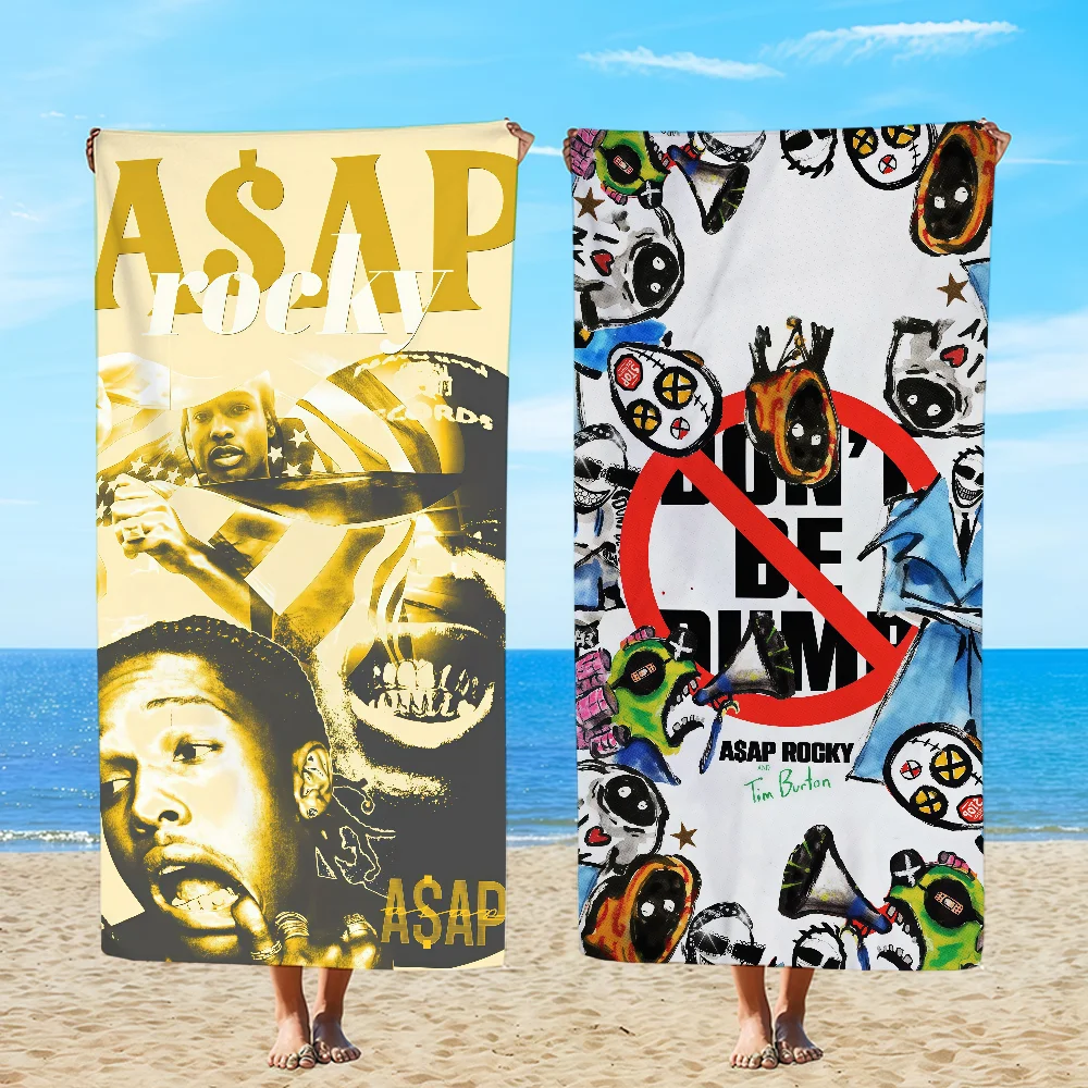 A-AsapS R-RockyS Towel Textile Bathrobe Beach Quick-Drying Lightweight Portable Camping Swim Pool Travel