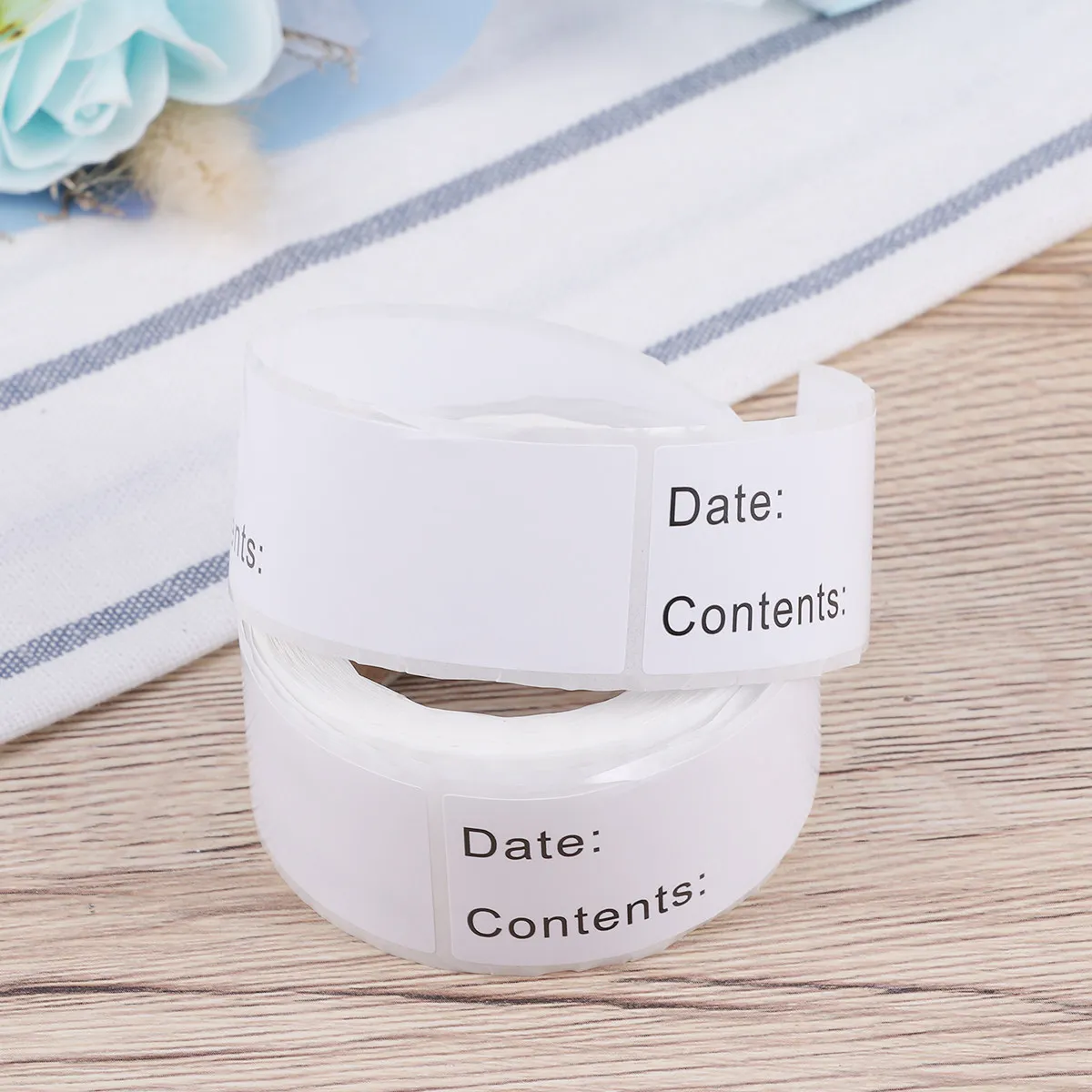 

250 Pcs/Roll Blank Removable Freezer Labels Food Stickers for Containers and Refrigerator DIY Fridge