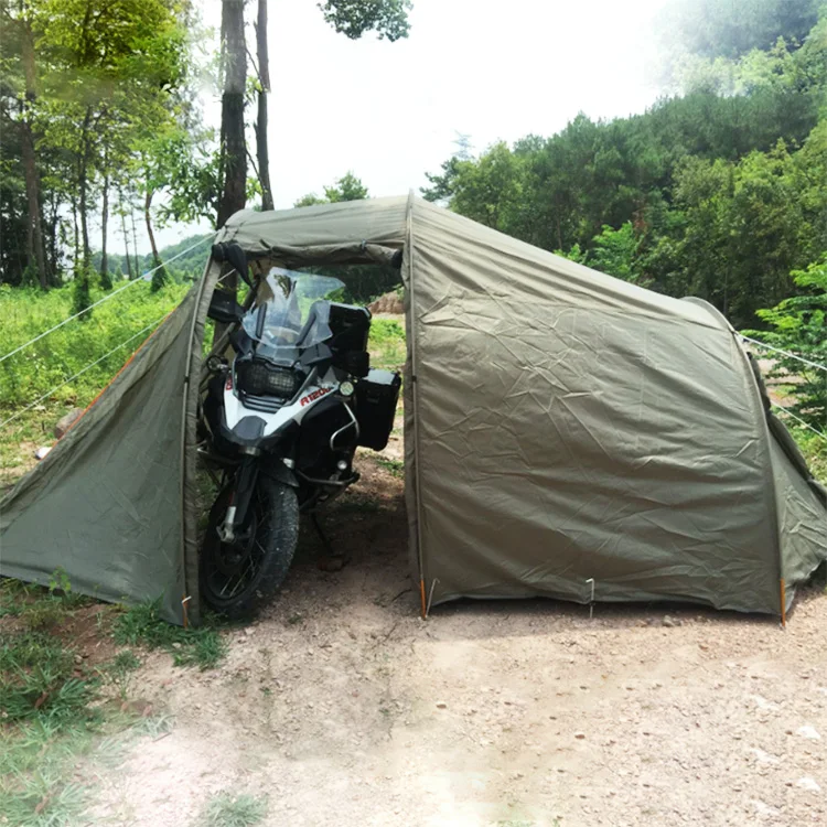 

Bike Camping Storage Motorcycle Shelter Tent for All Motorcycles