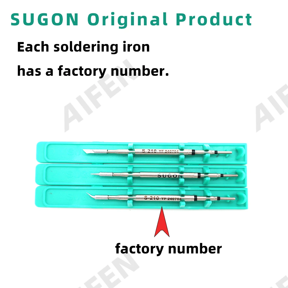 SUGON Universal C210 Soldering Iron Tips Compatible Original JBC soldering station T210 Handle Lead Free Heating Core