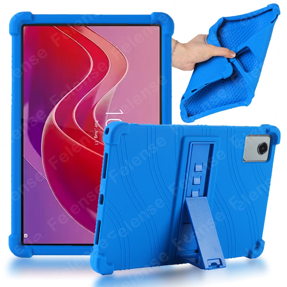 

Case For Lenovo Tab M11 2024 11.0" TB330FU TB330XU Silicon Stand Adjustable Tablets Cover For Lenovo Xiaoxin Pad 11 2024 Fundas