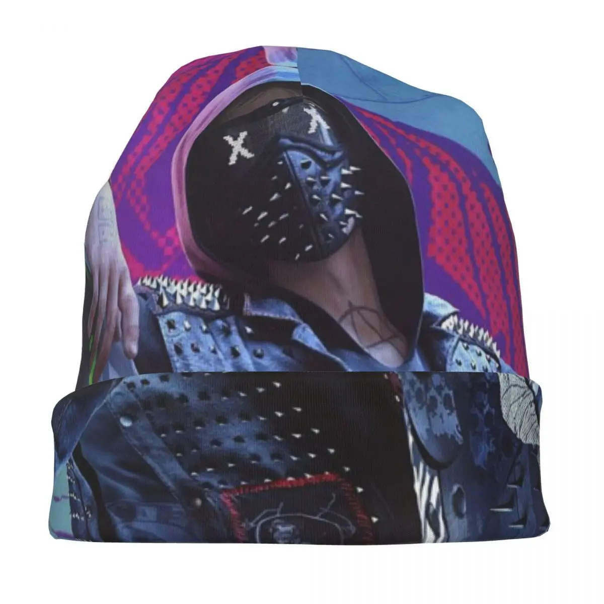 مشاهدة الكلاب 2 ماركوس القرصنة لعبة 1 الرجال النساء الكبار بيني قبعات محبوك بونيه قبعة دافئة موضة الخريف الشتاء Skullies القبعات