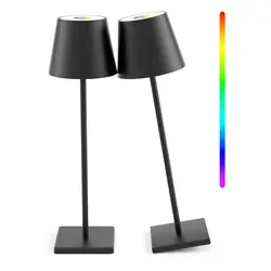 IRALAN USB Rechargeable LED Table Lamp Touch Switch Desk Lamp Bar Reading Night Lamp Bedside Table Lights Decoration for Bedroom