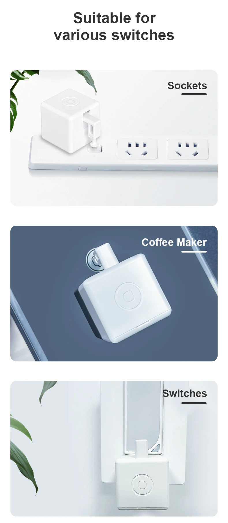 Zigbee Smart Fingerbot Plus Schalterknopf-Drücker Touch-Arme Fingerbot für Tuya Smart Life Steuerung Kompatibel mit Alexa Google Alice – Detail 7