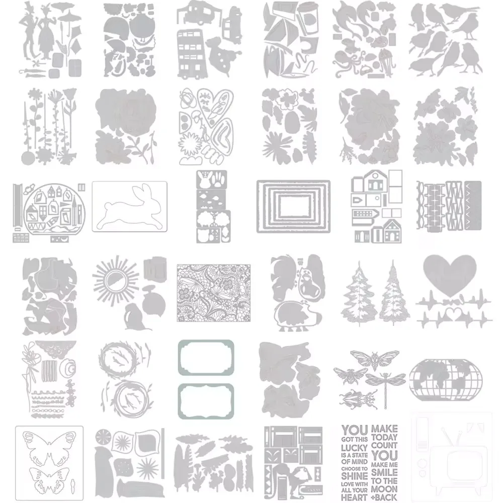 Colorize Thinlits Cutting Dies Scrapbook Diary Decoration Stencil Embossing Template DIY Greeting Card Handmade