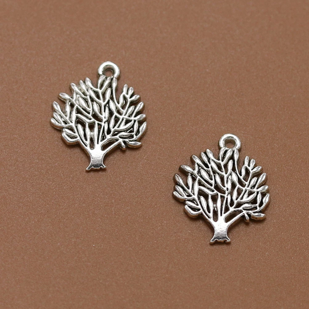 

20 шт., подвески в виде дерева, набор подвесок «сделай сам», ожерелье из сплава, браслет, аксессуары, подвеска из сплава, подвеска «сделай сам», подвески