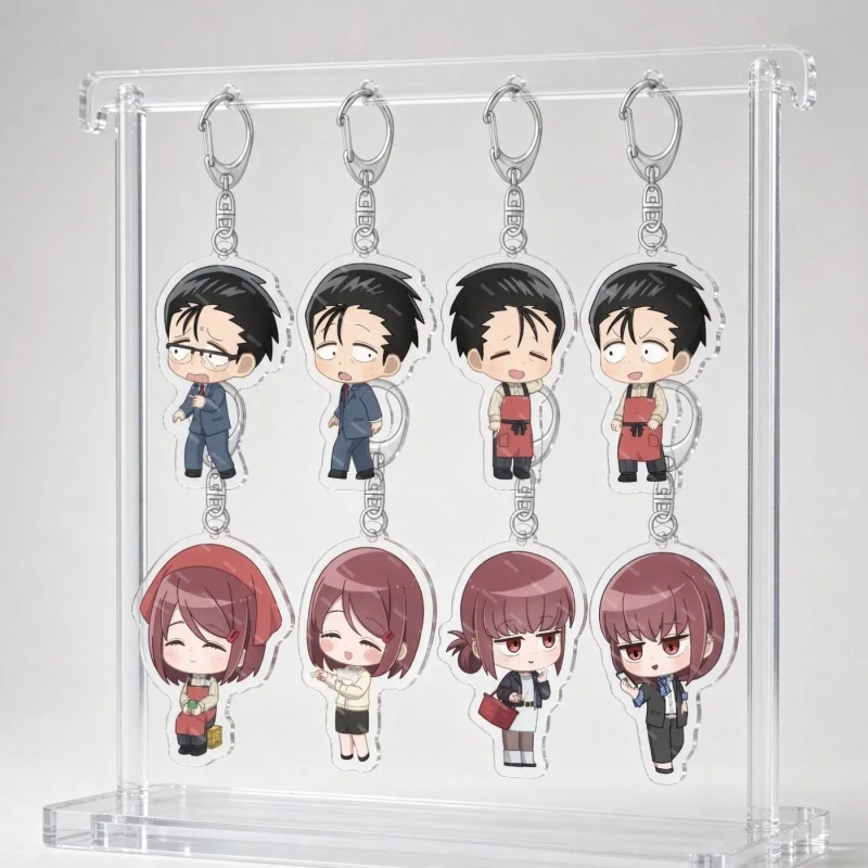 6cm Anime Smoking Behind the Supermarket with You New Acrylic Stand Keychain Tabletop Decorations Accessories Decor Gifts