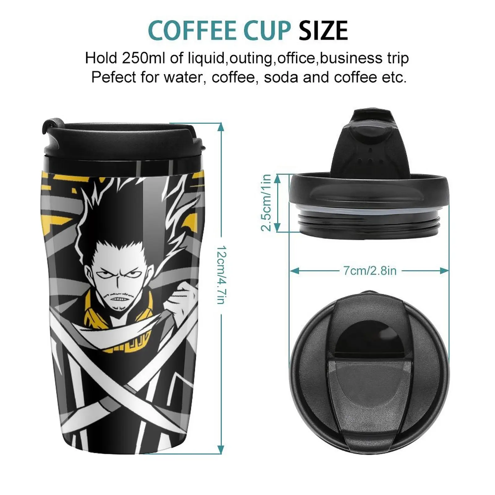 New Boku No Hero Academia - Aizawa Shota - My Hero Academy Travel Coffee Mug Cup Coffe Espresso Shot Espresso Coffee Cup