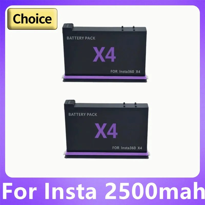 2500mah Kamera Akku für insta x4 Zubehör Akku für insta360 x4 Action Kamera Akku