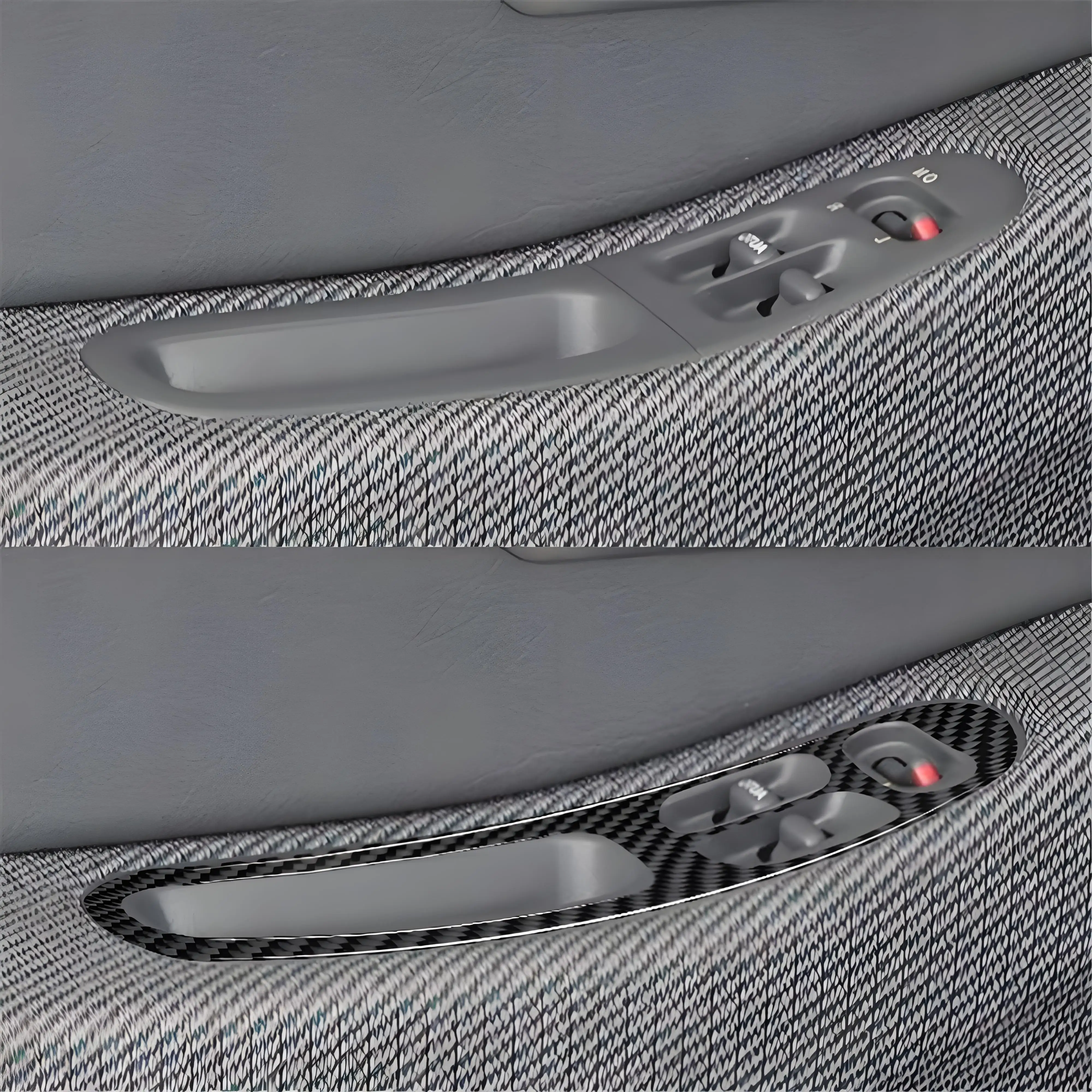 For Honda Civic 2Door 1992 1993 1994 1995 Carbon Fiber Various Parts Black Stickers Car Interior Decorative Accessories view 4