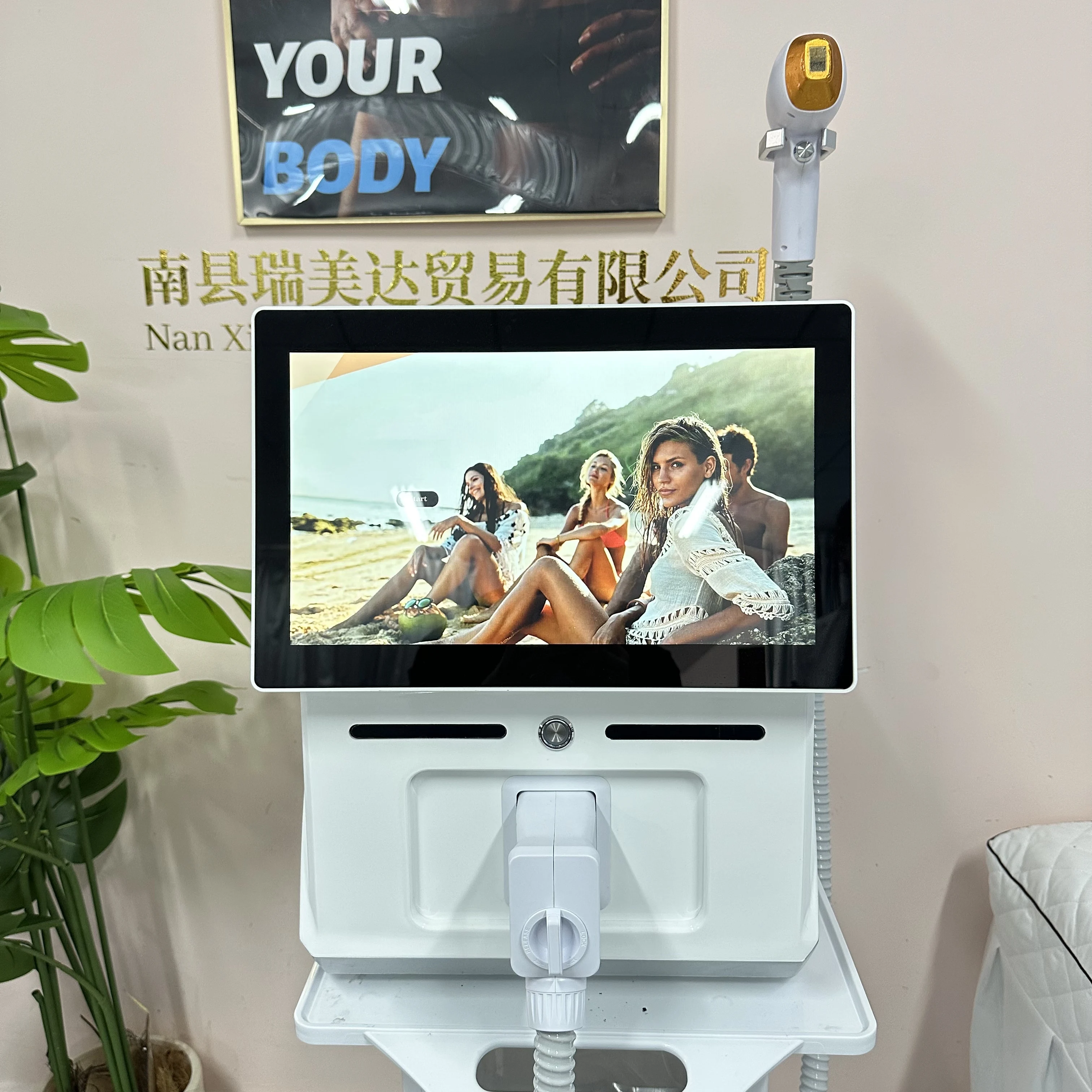 

5000W Diode 755 808 1064nm 940nm 4 Wavelength Diode Laser Ice Titanium Laser Machine Body Hair Removal Equipment