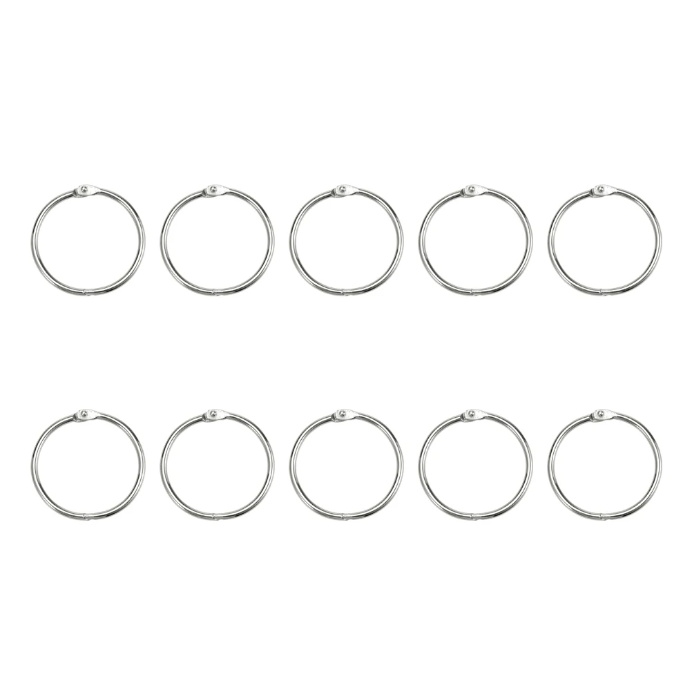 

100pcs Diy Accessories Iron Rings Durable Connective Hoops DIY Album Material Scrapbooking Jewelry Craft Projects