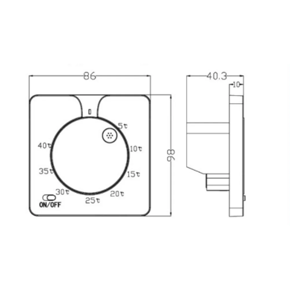 Electric Floor Heating Thermostat 16A with LED Indicator and Automatic Temperature Control for Efficient Heating Management