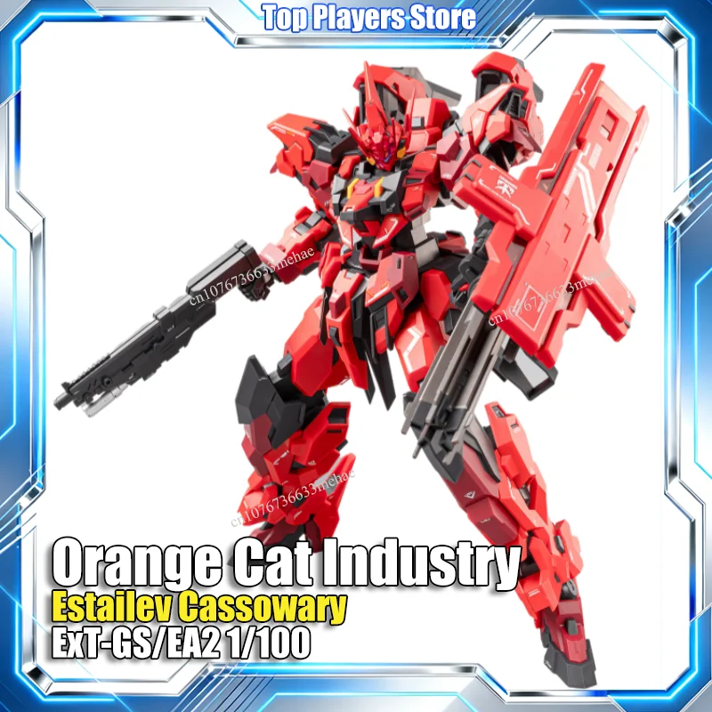 Auf Lager Orange Cat Industry Estailev Cassowary MG 1/100 ExT-GS/EA2 Modellbausatz Spielzeug Actionfiguren Robotermodell Geschenke