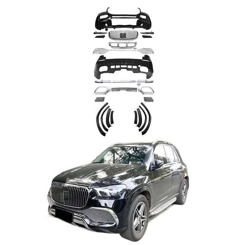 

STLFGLS Class X167 to MAY Style Car Body Kit GLS350 GLS400 Upgrading Front Bumper Rear Bumper Grille Fender Flares