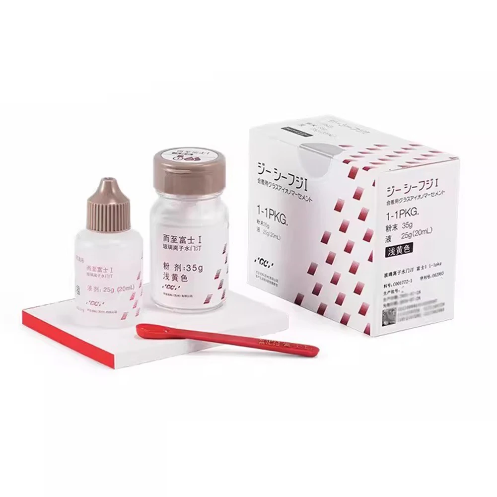 الأسنان فوجي I Mini/II/IX الزجاج أيونومر شوي الرجال تينغ مواد الراتنج طب الأسنان الخزف القشرة الترابط مسحوق السائل وكيل مختبر