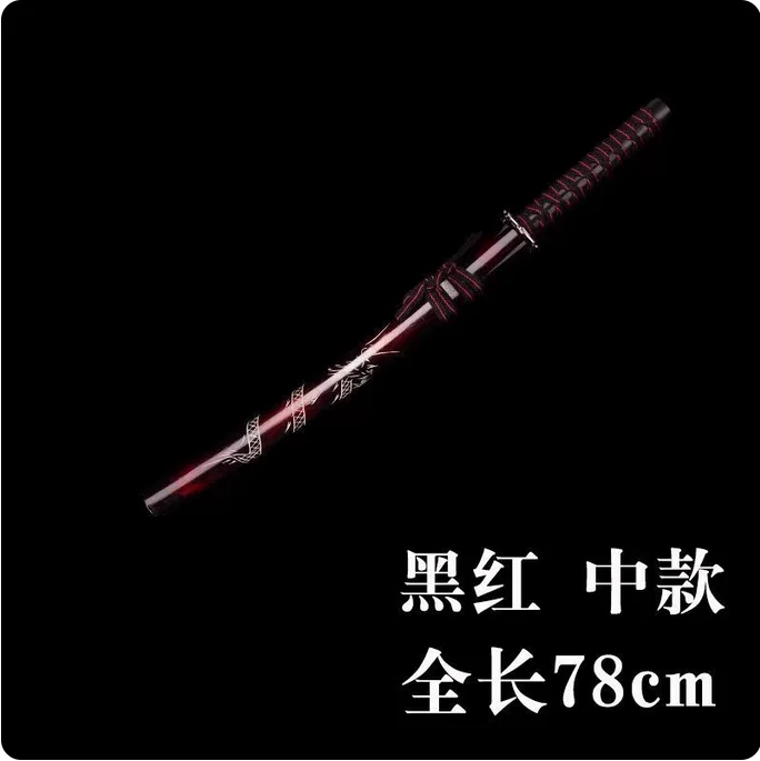 مجموعات عالية الجودة من 3 قطع خشبية يابانية من Bushido Iaido Katana شفرة خشبية لممارسة التمارين البدنية دعائم تنكرية غير حادة