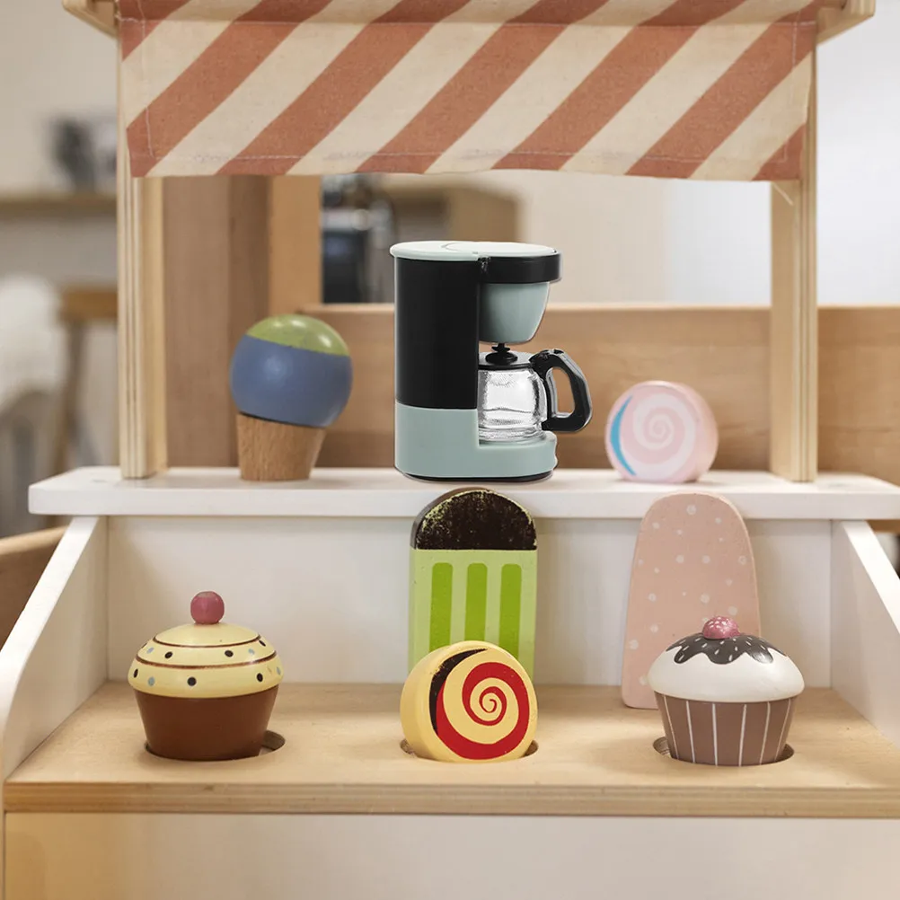 

1Set Dollhouse Miniature Coffee Maker Juicer Set 1 12 Scale Realistic Kitchen Appliances Pretend Play Mini Portable Juicer Mini